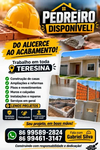 Pedreiro disponível