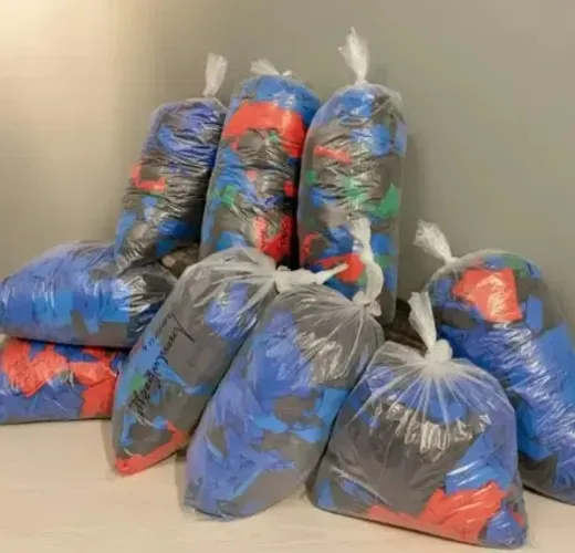 Lote Fechado de 200kg De Retalhos Malha PV