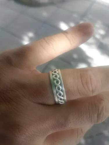Anel giratório prata (18)