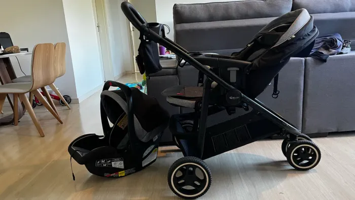 Carrinho Graco Travel System Click Connect + Bebê Conforto + Base