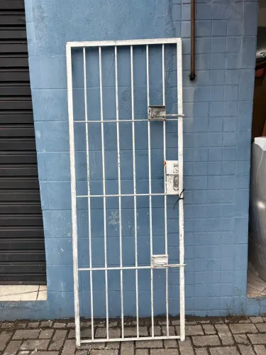 Portão social galvanizado