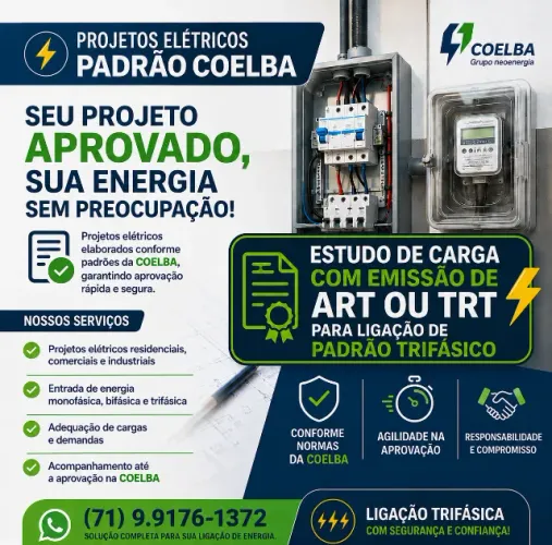 PROJETOS ELÉTRICOS | PADRÃO COELBA | SUBESTAÇÕES | REDES SUBTERRÂNEAS