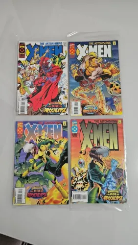 hqs em ingles - astonishing x-men 1 a 4 age of apocalypse | marvel 1995