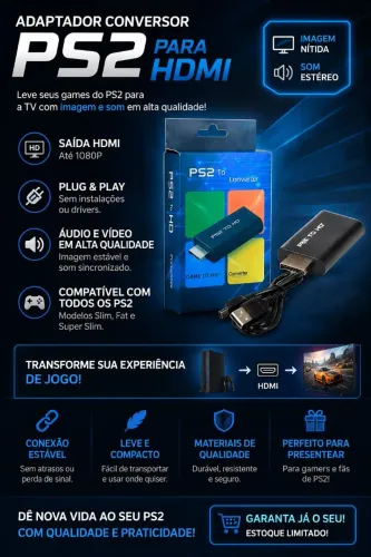 Adaptador hdmi para ps2