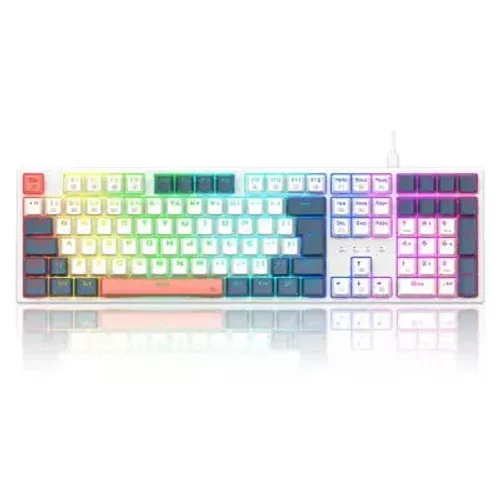 Teclado Mecânico Gamer Redragon Trundle RGB | SWITCH MARROM, BRANCO, AZUL E ROSA