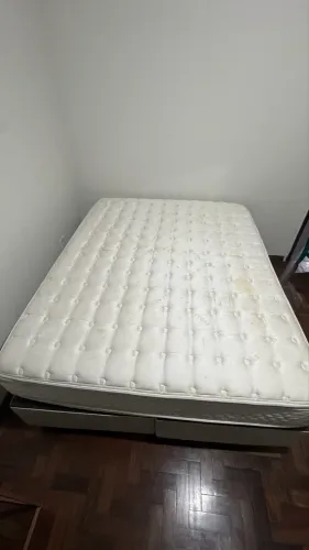 Cama box casal com colchão ligth stress