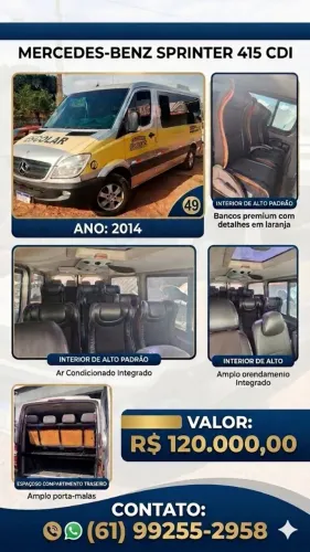Mercedes-Benz Sprinter 415 Van Luxo T.b. 2.2 Diesel 2014