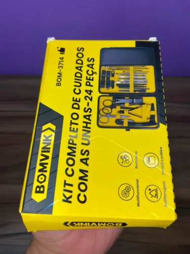 KIT COMPLETO DE CUIDADOS COM AS UNHAS 24 PEÇAS BOM-3714 an2