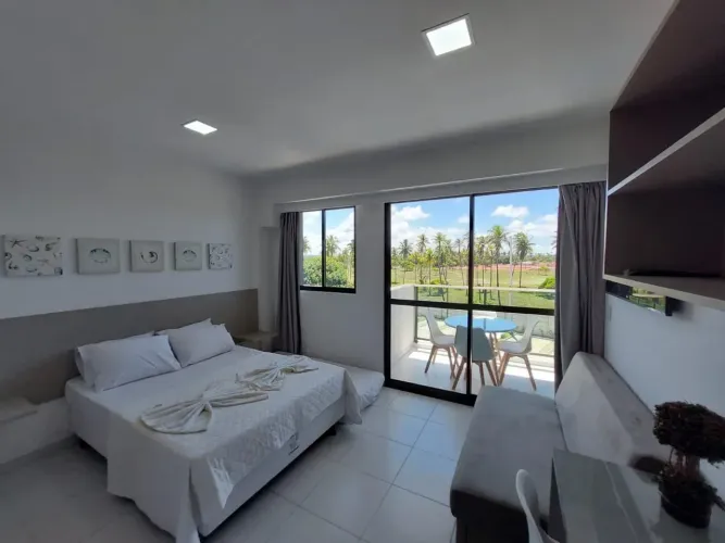 Muro Alto, Ipojuca Apartamento 28 m², 1 quarto, piscina e mobiliado.
