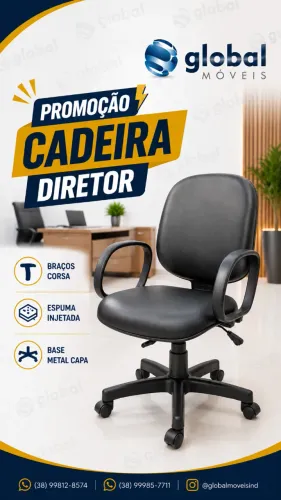 Cadeira de escritório modelo diretor