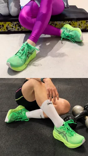 Tênis corrida Asics Novablast 5 - usado duas vezes apenas