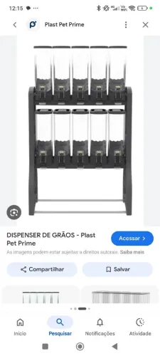 Dispenser de ração PlastPet