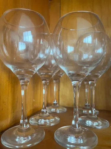 JOGO COM 6 TAÇAS DE CRISTAL ? NOVAS, NUNCA USADAS ?