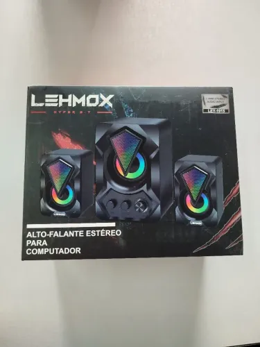 CAIXA DE SOM LEHMOX PARA PC COM SUBWOOFOR