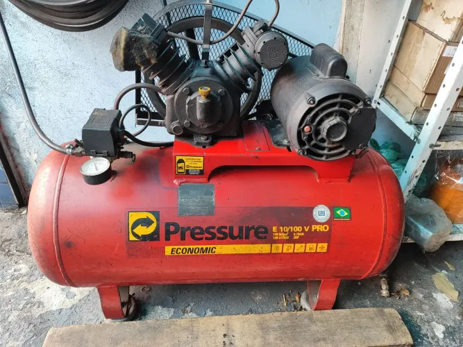 Compressor Pressure 100 Litros 2HP + Chave Impacto Pneumática