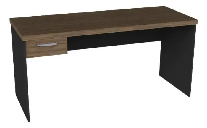 Mesa Escritório Escrivaninha 150x60 Tampo 40 Mm + 1 Gaveta