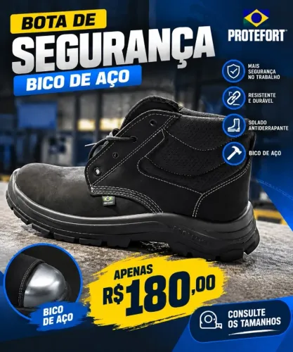 BOTA DE SEGURANÇA BIC DE AÇO