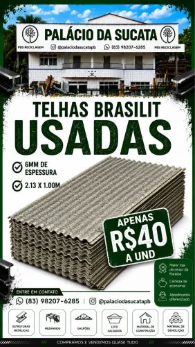 TELHAS BRASILIT  - USADAS