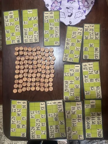Jogo de bingo anos 60.