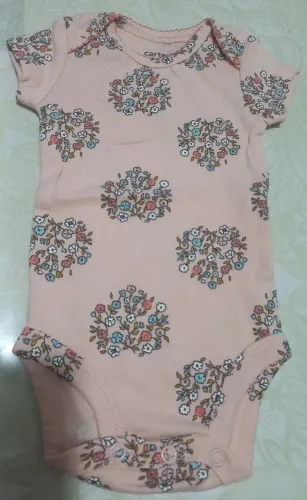 Bory rosa com flores tamanho nb cárter novo