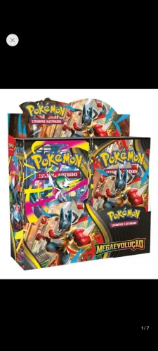 Box cards pokémon com 36 booster "LACRADA" Mega Evolução.