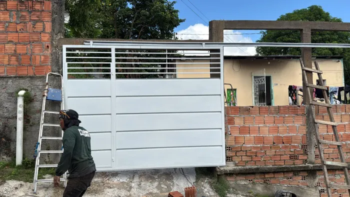 Portão garagem na promoção