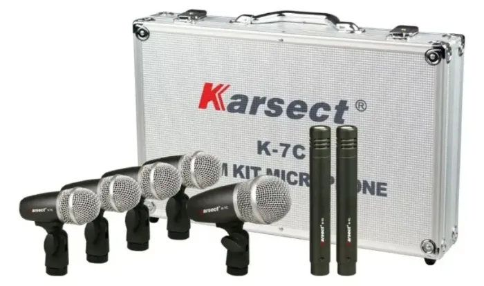 Microfones Bateria Jogo Da Karsect K7c  Profissional 7 Peças ( Oportunidade )