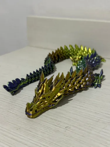 Dragão 45cm - 3D Articulado Sensorial Brinquedo Anti Stress
