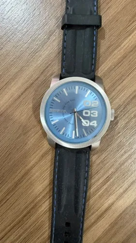 Relógio Diesel DZ1512 Double Down 46mm Azul