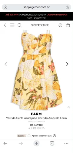 Vestido farm Ararajuba