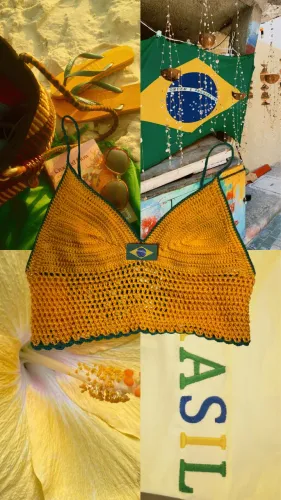 Top Brasil Crochê