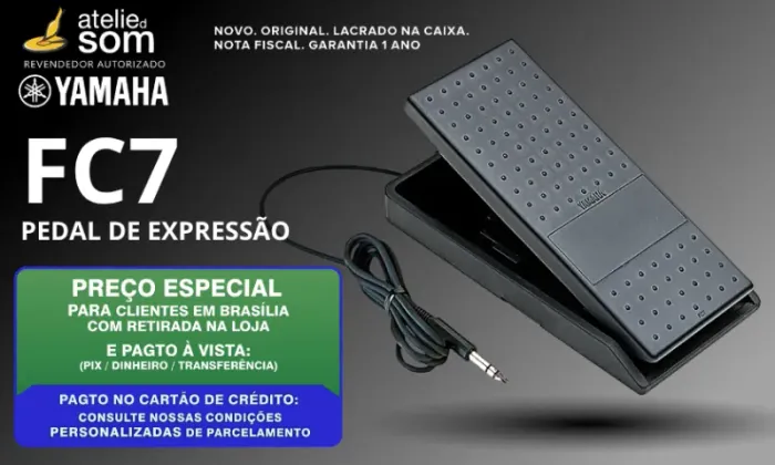 FC7 Yamaha Pedal de Expressão Novo Lacrado Original Garantia 1 Ano