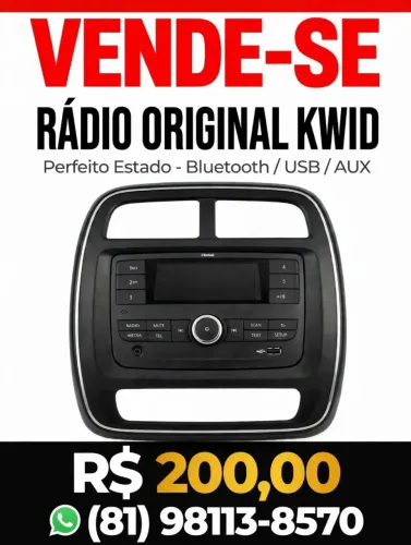 Moldura e rádio para Kwid