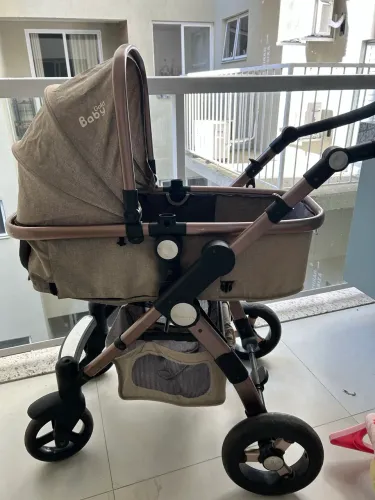 Carrinho de Bebê Gold Baby Premium Berço/Moisés - Excelente Estado