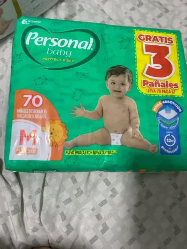 FRALDA PERSONAL BABY 70 UNIDADES TAMANHO M!