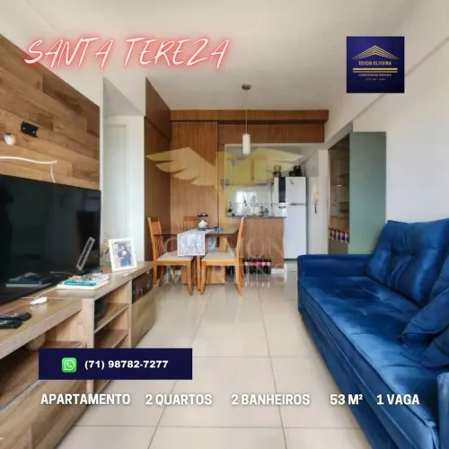APARTAMENTO 2 QUARTOS (1 SUÍTE), 53M², EM SANTA TERESA