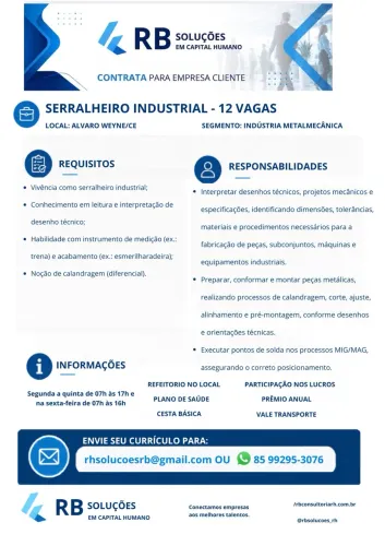 Serralheiro industrial