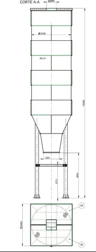 Silos 90 m 3