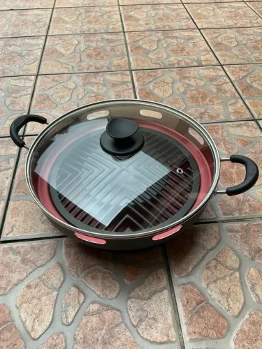 Churrasqueira Fogão Inox Circular cozinha sem fumaça