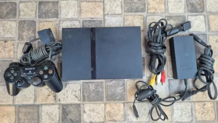 Console Sony PlayStation 2 Slim PS2 Original + Controle + Cabos