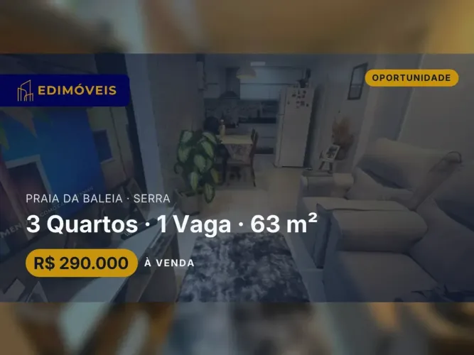 Viva em Praia da Baleia: Apartamento com Varanda e Segurança 24h