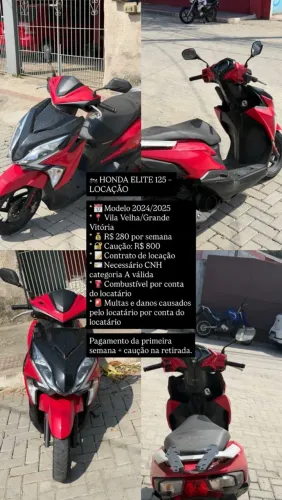 HONDA ELITE 125 2024/2025 ? LINDA E CONSERVADA!