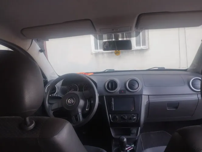 Central multimídia mp5 gol, Voyage, savero G6 com moldura fiamon