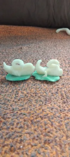 Cisne de porcelana decorações 