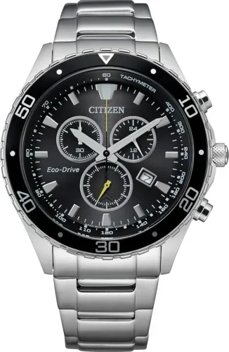 NOVO - Relógio Cronógrafo Citizen Men's Eco-Drive Weekender Sport Prata 43mm Lacrado