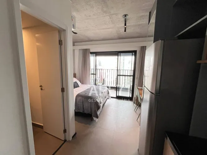 Studio com 1 dormitório para alugar, 24 m² - Mobiliado - Brooklin Paulista - São Paulo/SP