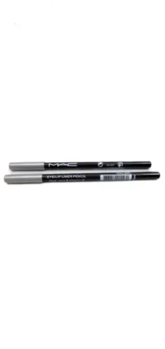 Lápis para sobrancelhas mac eye liner - 2 unidades cor preta