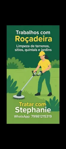 Trabalhos com roçadeira 