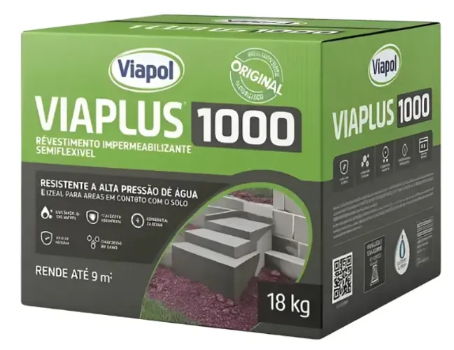 Impermeabilizante Argamassa Polimérica - Viaplus 1000 (VIAPOL) 18kg
