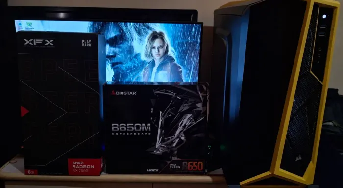 Pc Gamer ryzen 9600X / 16GB DDR5/ Nvme 1TERA/ RX 7600 